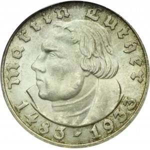 Germany, Weimar Republic, 5 Mark Munich 1933 D