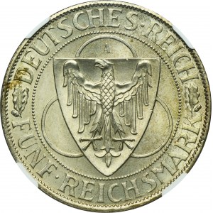Germany, Weimar Republic, 5 Mark Berlin 1930 A - NGC MS64