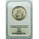 Germany, Grand Duchy of Baden, Friedrich II, 3 Mark Karlsruhe 1911 G