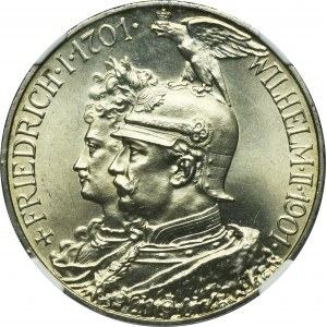 Germany, Kingdom of Prussia, Wilhelm II, 5 Mark Berlin 1901 - NGC MS65