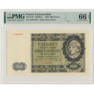 500 zloty 1940 - A - PMG 66 EPQ