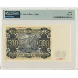 500 złotych 1940 - A - PMG 66 EPQ