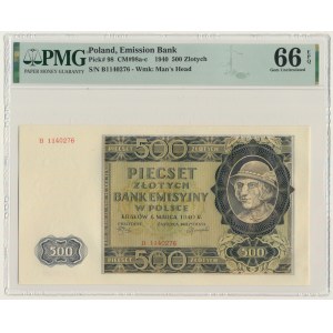 500 Or 1940 - B - PMG 66 EPQ