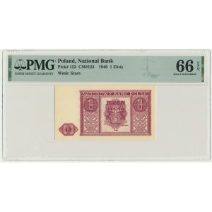 1 złoty 1946 - PMG 66 EPQ