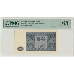 5 złotych 1946 - PMG 65 EPQ