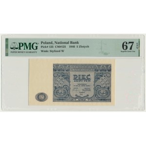5 złotych 1946 - PMG 67 EPQ