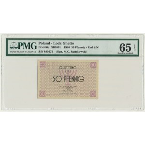 50 Pfennig 1940 - red serial - PMG 65 EPQ