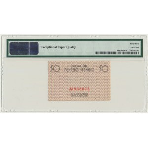 50 Pfennig 1940 - red serial - PMG 65 EPQ
