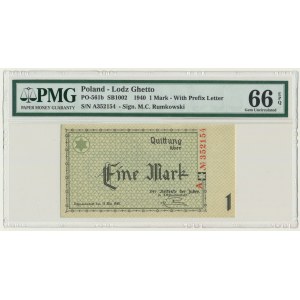 1 Mark 1940 - A - 6 digit series - PMG 66 EPQ
