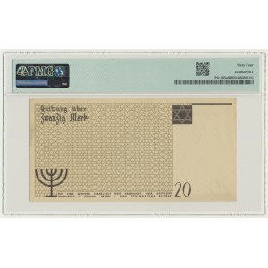 20 Mark 1940 - no. 1 without watermark - PMG 64