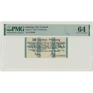 Danzig, 10 Pfennig 1916 - PMG 64