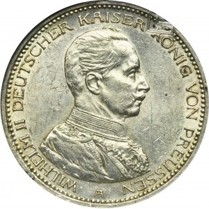 Allemagne, Royaume de Prusse, Guillaume II, 5 marks Berlin 1913 A