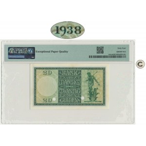 Danzig, 20 Gulden 1938 - SPECIMEN - A 000,000 - (C) - PMG 64 EPQ - RARE