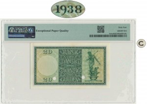 Danzig, 20 Gulden 1938 - SPECIMEN - A 000,000 - (C) - PMG 64 EPQ - RARE