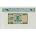 Danzig, 20 Gulden 1938 - SPECIMEN - A 000,000 - (C) - PMG 64 EPQ - RARE