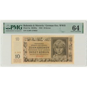 Bohême et Moravie, 10 couronnes 1942 - PMG 64