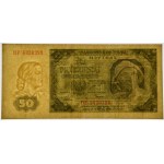 50 złotych 1948 - DF - papier prążkowany