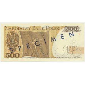 500 złotych 1974 - WZÓR - A 0000000 - No.0581 -
