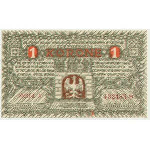 Cracovie, 1 couronne 1919 - A -