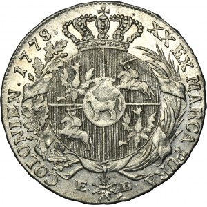 Poniatowski, 1/2 Thaler Warsaw 1778 EB