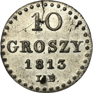 Duché de Varsovie, 10 groszy Varsovie 1813 IB