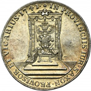 August III of Poland, Vicariate Thaler Dresden 1741