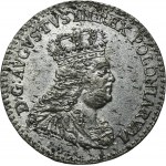 Augustus III of Poland, 3 Groschen Leipzig 1753 - RARE