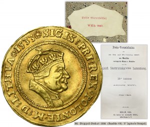 FEIN, Sigismund I the Old, 2 Ducats 1533 - EXTREMELY RARE, ex. Starzyńska