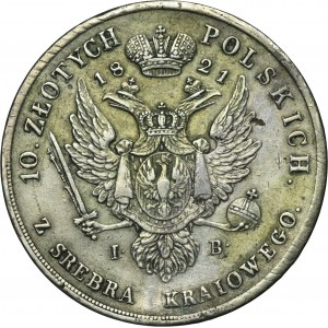 Kingdom of Poland, 10 zloty Warsaw 1821 IB