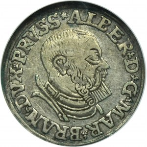 Duchy of Prussia, Albrecht Hohenzollern, 3 Groschen Königsberg 1535 - PRVSS