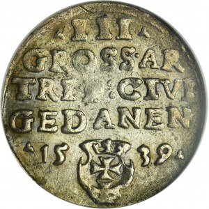 Sigismund I the Old, 3 Groschen Danzig 1539 - PRVS