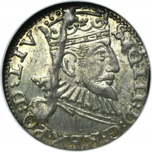 Sigismund III Vasa, 3 Groschen Riga 1593 - LIV