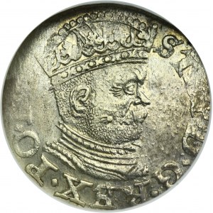 Stephen Bathory, 3 Groschen Riga 1586 - small head