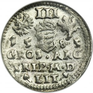 Stephan Bathory, 3 Groschen Vilnius 1585