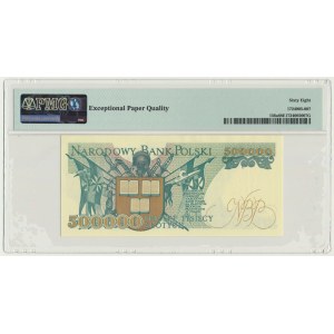 500.000 złotych 1990 - A - PMG 68 EPQ - pierwsza seria - RZADKOŚĆ