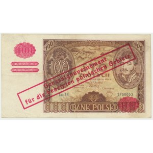 100 złotych 1934 - Ser.BP. - fałszywy przedruk okupacyjny -
