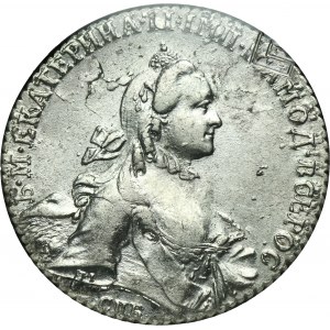 Rusko, Katarína II, rubľ Petrohrad 1764 СПБ CA