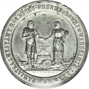 Medal on the occasion of the Agricultural-Industrial Exhibition in Warsaw in 1885
