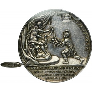 Poniatowski, Medal commemorating the birth of John Maurice Brühl 1781