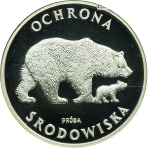 PRÓBA, 100 złotych 1983 Ochrona Środowiska Niedźwiedzie
