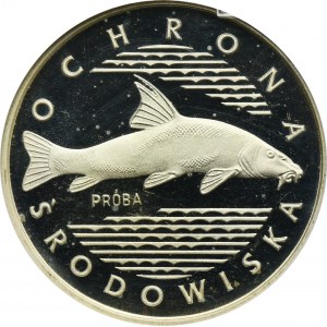 PRÓBA, 100 złotych 1977 Ochrona Środowiska Ryba