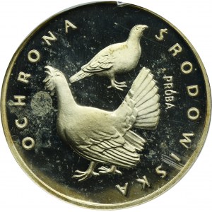 PRÓBA, 100 złotych 1980 Ochrona Środowiska Głuszec