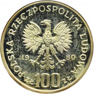 PRÓBA, 100 złotych 1980 Ochrona Środowiska Głuszec