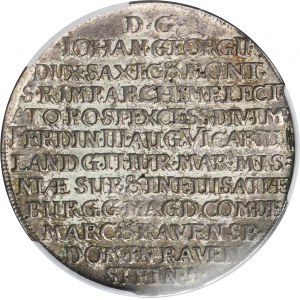 Germany, Electorate of Saxony, Johann George II, Thaler Dresden 1657