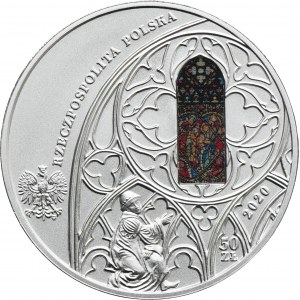 50 złotych 2020 700-lecie Kościoła Mariackiego w Krakowie