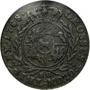Poniatowski, Trojak Varšava 1788 EB