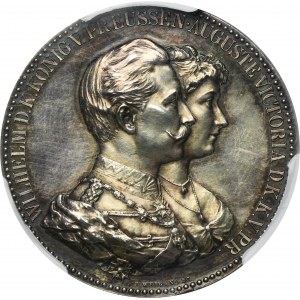 Nemecko, Pruské kráľovstvo, Viliam II., medaila k striebornému výročiu svadby 1912