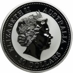 Austrália, Alžbeta II, 30 dolárov Perth 2008 P - Kukabura - 1 kg striebra
