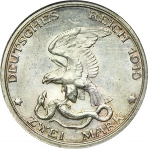 Germany, Kingdom of Prussia, Wilhelm II, 2 Mark Berlin 1913 A