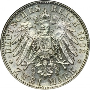 Germany, Kingdom of Saxony, Albert, 2 Posthumous Mark Muldenhütten 1902 E
